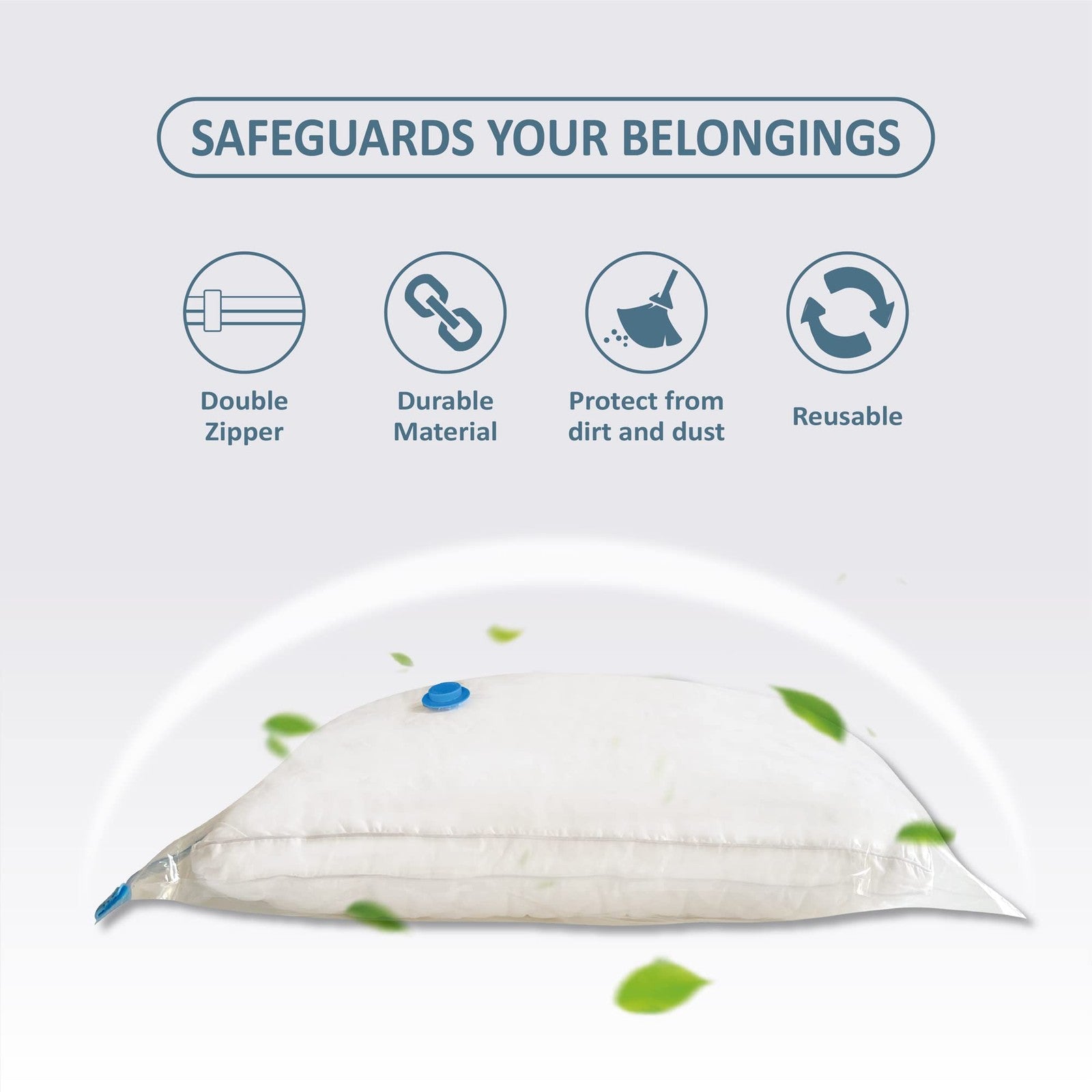 10 Pack Vacuum Storage Bags for Comforters Clothes Pillow Beddings with Pump