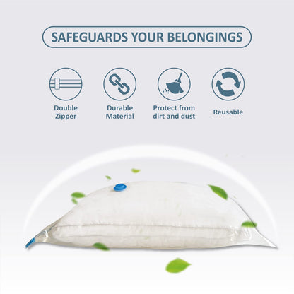 10 Pack Vacuum Storage Bags for Comforters Clothes Pillow Beddings with Pump
