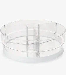 Lumi Clear Turntable Organizer (Set of 4)